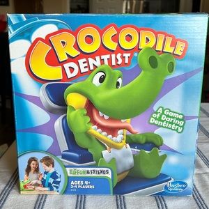 Open Box, Crocodile Dentist Game (2014, Hasbro) Complete Tested & Chomps!